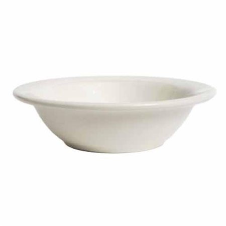 TUXTON CHINA Reno 6.63 in. Grapefruit Bowl - White Porcelain - 3 Dozen TRE-010